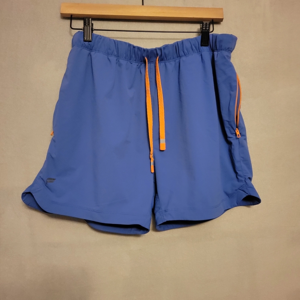 Fabletics Blue and Pink Athletic Shorts. No Size Tag See Measurements.